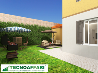 Appartamento in villino con giardino privato